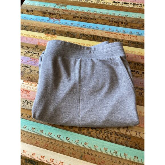 J Jill Pure Pants L Khaki Heathered Joggers Pocket Elastic Waist Comfort Cozy - Picture 10 of 10